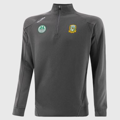 Meath GAA Men's Momentum Half Zip Fleece Top Dark Grey from O’Neills Sportswear