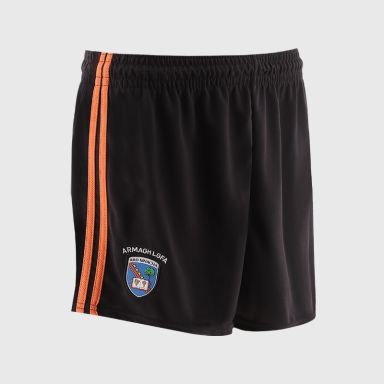 Black Armagh LGFA Home Shorts by O’Neills.