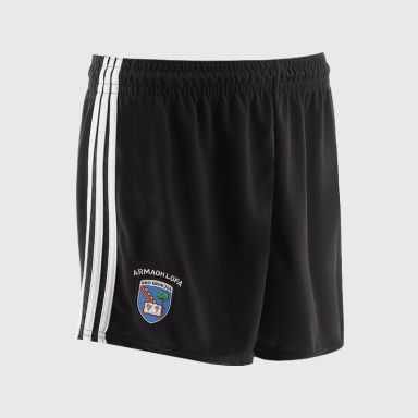 Black Armagh LGFA Goalkeeper Shorts by O’Neills.