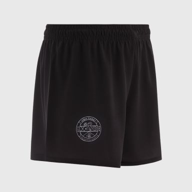 Black Offaly GAA Kids' Training Shorts by O’Neills.