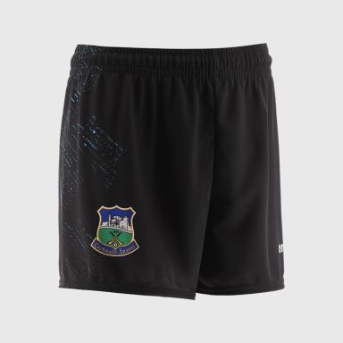 Black Tipperary GAA Kids' Training Shorts by O’Neills.