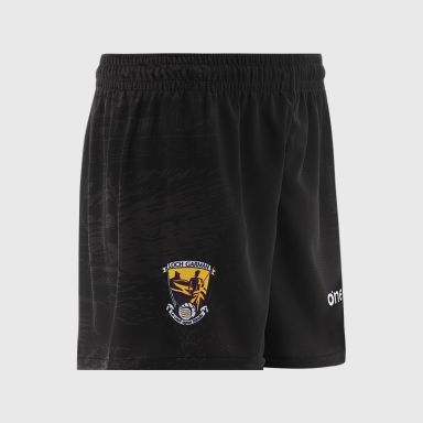 Black Kids' Wexford Hurling Training Shorts by O’Neills.