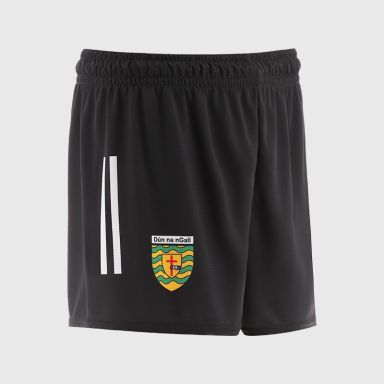 Black Donegal GAA Training Shorts by O’Neills.