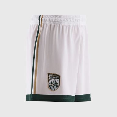 White Kerry GAA Kids' Home Shorts by O’Neills.