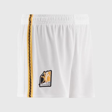 White Kilkenny GAA Home Shorts by O’Neills.