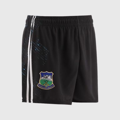 Black Tipperary GAA Kids' Training Shorts by O’Neills.