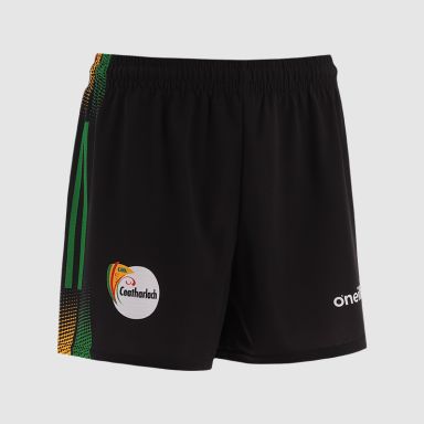 Black O'Neills Carlow GAA Goalkeeper Shorts 2025 By O'Neills.