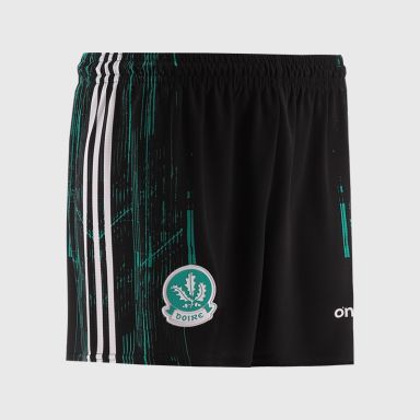 Black Derry GAA Kids' Goalkeeper Shorts by O’Neills.