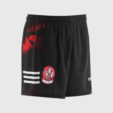 Black Derry GAA Training Shorts by O’Neills.