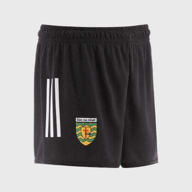 Black Donegal GAA Training Shorts by O’Neills.
