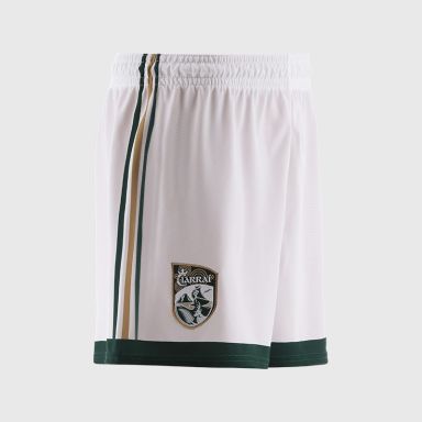 White Kerry GAA Kids' Home Shorts by O’Neills.