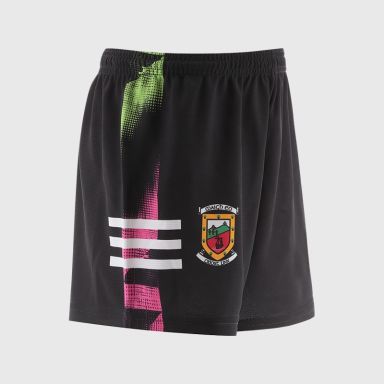 Black Mayo GAA Kids' Training Shorts by O’Neills.