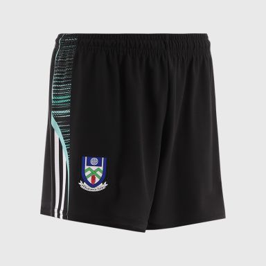 Black Monaghan GAA Kids' Goalkeeper Shorts by O’Neills.