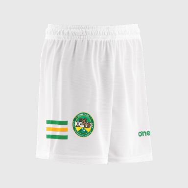 O'Neills White Offaly GAA Home Shorts 2026 from O'Neills.