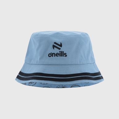 Sky Mourne Reversible Bucket Hat from O’Neills Sportswear with Gaelic Football & Hurling Ball pattern.