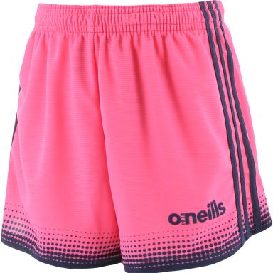 kids' Pink and Navy Nelson GAA shorts by O’Neills