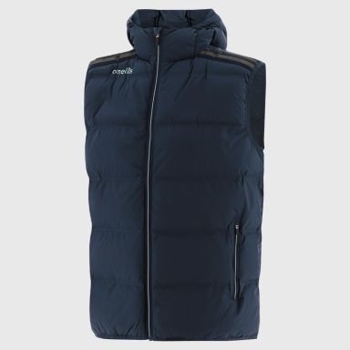 Navy / Silver Men's Nepal Hooded Padded Gilet from O’Neills