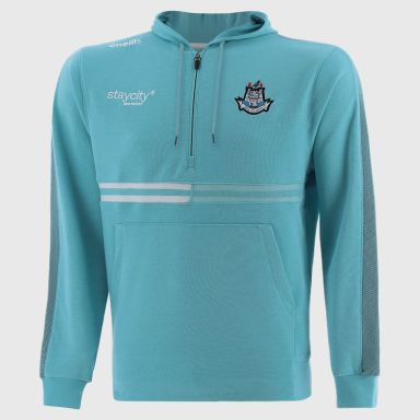 Blue Dublin GAA Men's Nepal Fleece Half Zip Hoodie from O’Neills. 