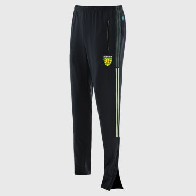 Donegal GAA Kids' Nepal Brushed Skinny Tracksuit Bottoms from O’Neills with elasticated waistband, 2 zipped pockets and outer leg zips.