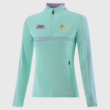 Green Carlow GAA Women's Nepal Brushed Half Zip Top from O'Neills