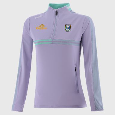 Purple Cavan GAA Women's Nepal Brushed Half Zip Top from O'Neills