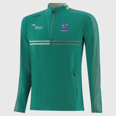 O’Neills Fermanagh GAA Kids' Nepal Brushed Half Zip Green.