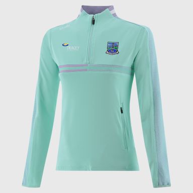 Green Fermanagh GAA Women's Nepal Brushed Half Zip Top from O'Neills 