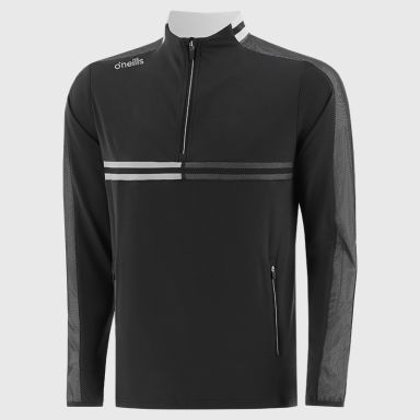 O’Neills Men's Nepal Brushed Half Zip Black / Silver