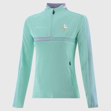 Green Louth GAA Women's Nepal Brushed Half Zip Top from O'Neills