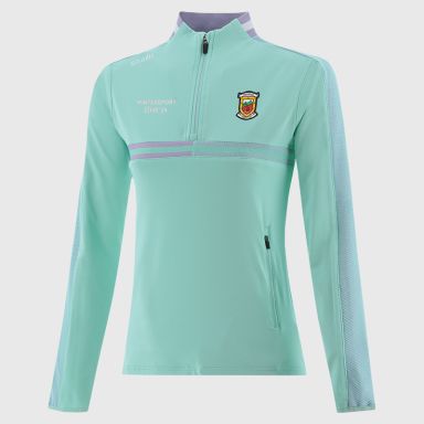 Green Mayo GAA Women's Nepal Brushed Half Zip Top from O'Neills 