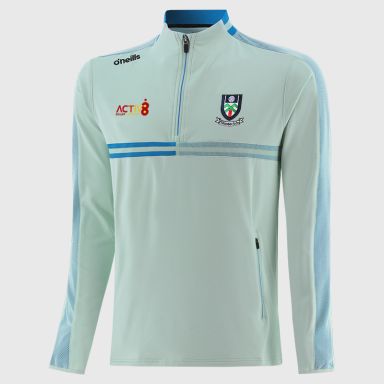 O'Neills Monaghan GAA Kids' Nepal Brushed Half Zip Top Blue / Black