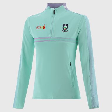 Green Monaghan GAA Women's Nepal Brushed Half Zip Top from O'Neills