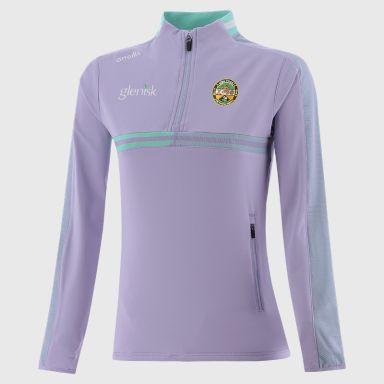 Purple Offaly GAA Women's Nepal Brushed Half Zip Top from O'Neills