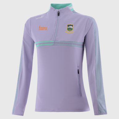 Purple Tipperary GAA Women's Nepal Brushed Half Zip Top from O'Neills 