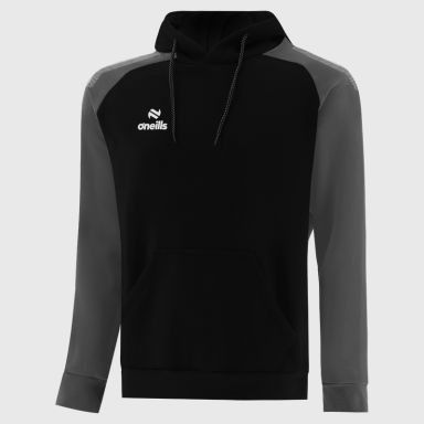 Black / Dark Grey Men's Odin Fleece Pullover Hoodie from O’Neills.