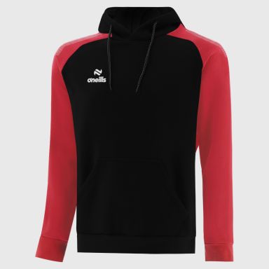 Black / Red Men's Odin Fleece Pullover Hoodie from O’Neills.