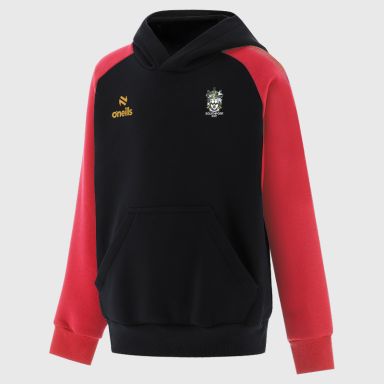 Southport RUFC Kids' Odin Fleece Overhead Hoodie Black / Red / Amber