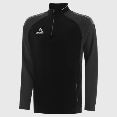 Black / Dark Grey / White Men's Odin Half Zip Top from O’Neills.