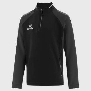 Black / Dark Grey / White Kids' Odin Half Zip Top from O’Neills.