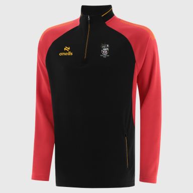 Southport RUFC Kids' Odin Squad Half Zip Top Black / Red / Amber