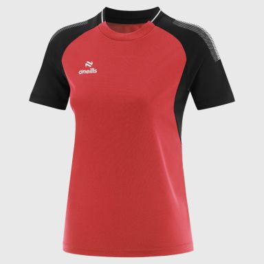 Red / Black Women's Odin T-Shirt from O’Neills