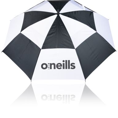 Black and White Umbrella with a double canopy design from oneills.com