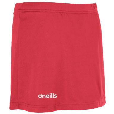 Red Women's Skort with elasticated waistband and O’Neills branding by O’Neills.