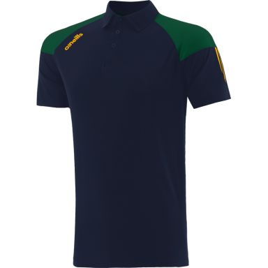 Marine men's polo shirt with stripes on sleeves by O’Neills.