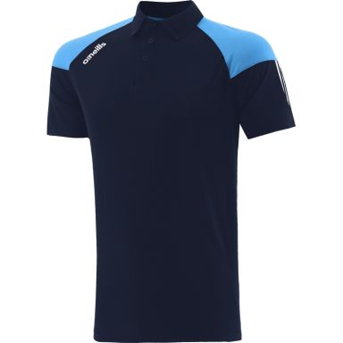 Marine women's polo shirt with stripes on sleeves by O’Neills.