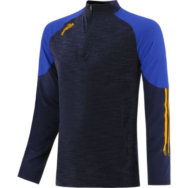Marine Men's brushed half zip top with zip pockets and stripes on sleeves by O’Neills.