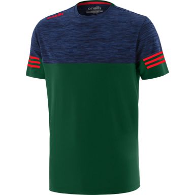 Green Osprey kids short sleeve t-shirt with stripe detail on sleeves by O’Neills.