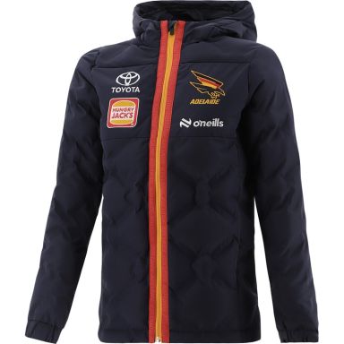 O'Neills Adelaide Crows Women's Oval Hooded Padded Jacket Marine / Red / Amber