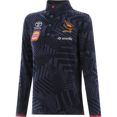 O'Neills Adelaide Crows Women's Oval Fleece Half Zip Top Marine / Red / Amber