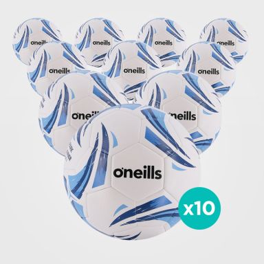 10 Pack white, blue and black durable, high quality training balls from O'Neills